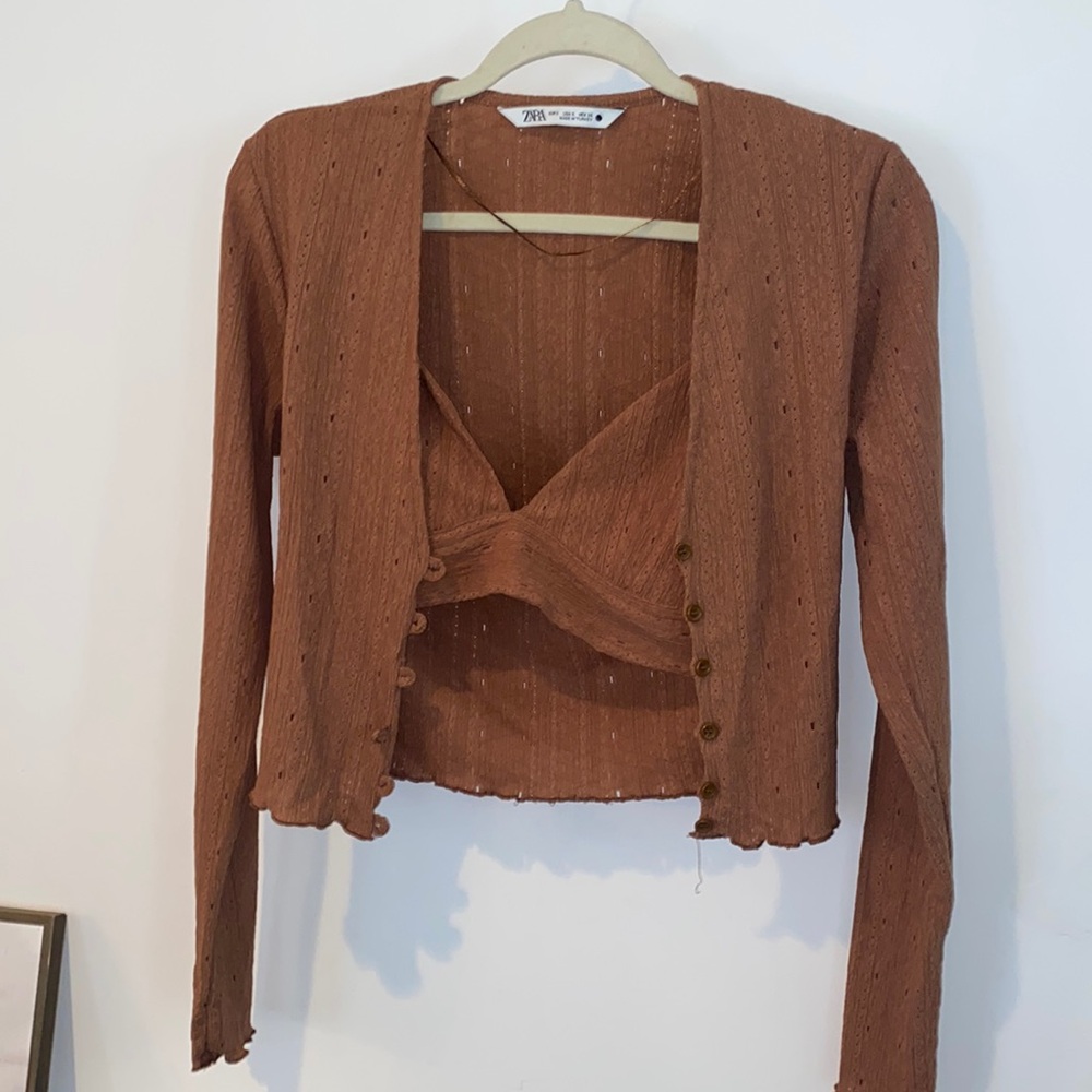 Zara Cardigan set NWOT